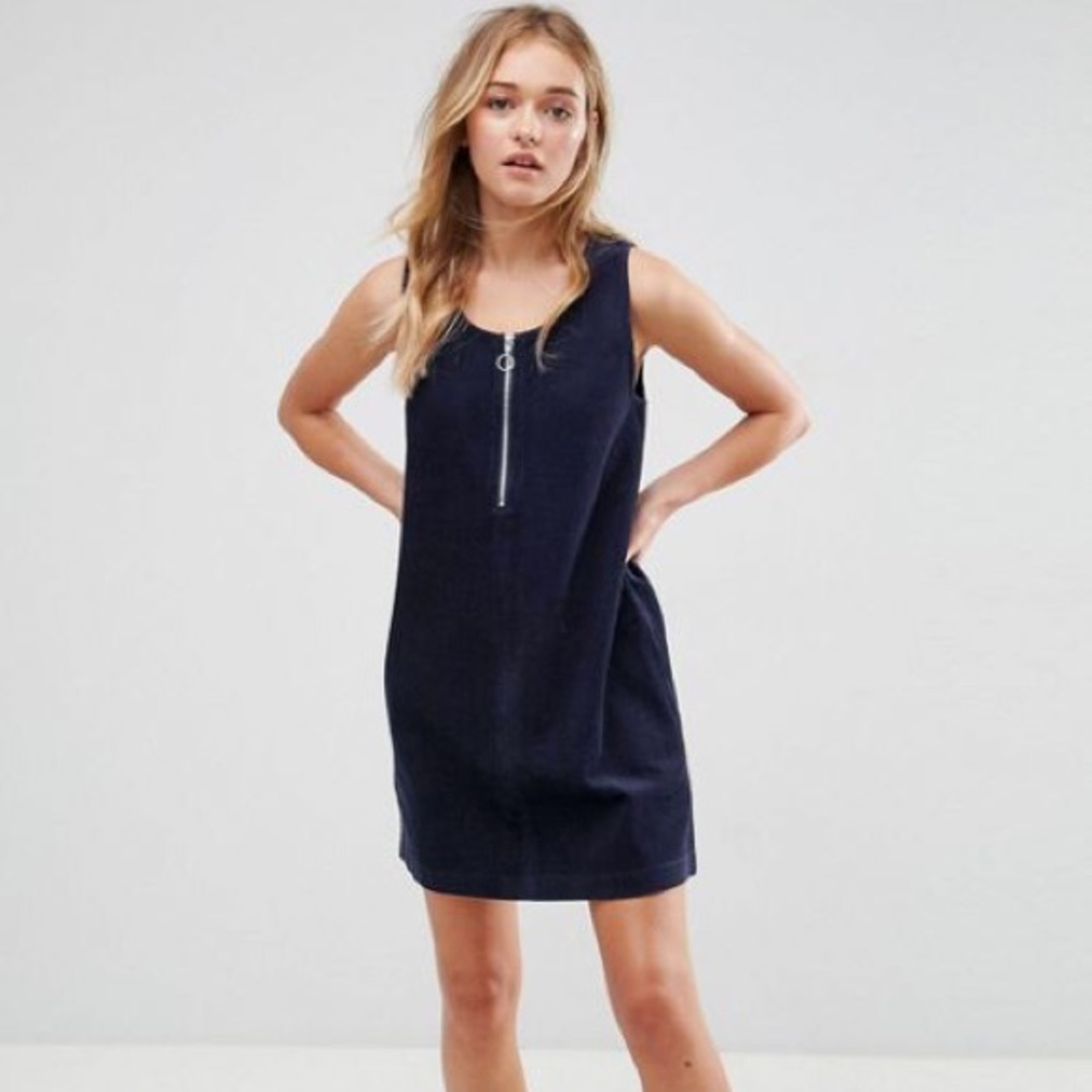 ASOS Navy Corduroy Dress